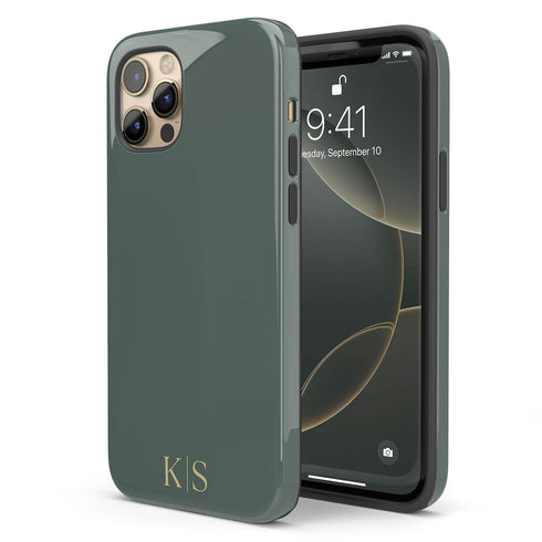 Custom Initials Fresh Aesthetic iPhone Case